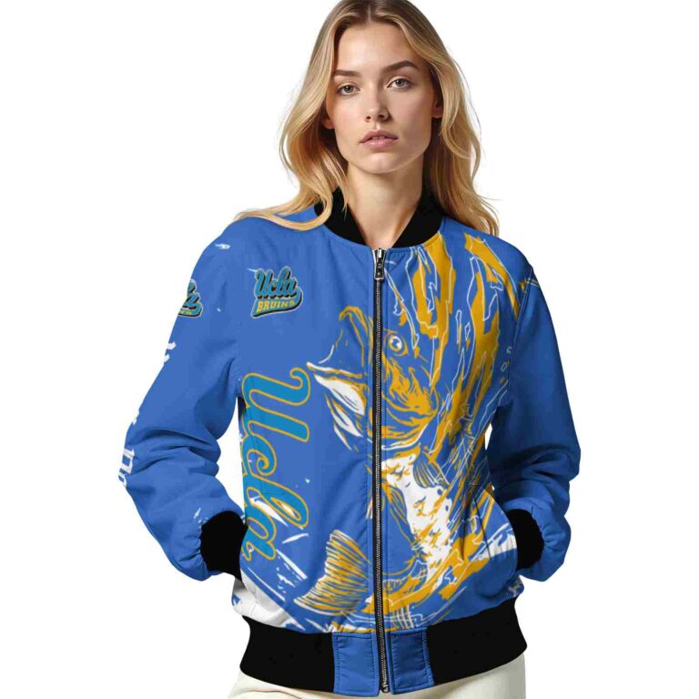 personalized ucla bruins fishing passion blue white jacket latest model