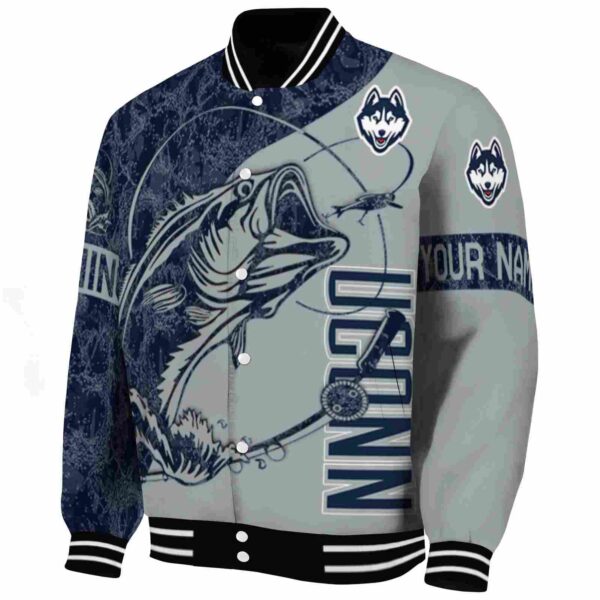 personalized uconn huskies fishing rod grey jacket best selling
