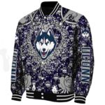 personalized uconn huskies heart explosion blue jacket best selling