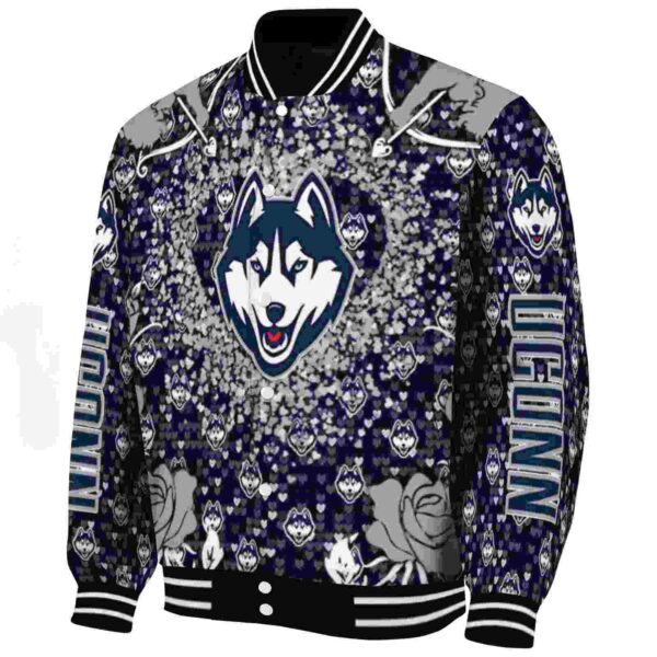 personalized uconn huskies heart explosion blue jacket best selling