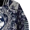 personalized uconn huskies heart explosion blue jacket premium grade