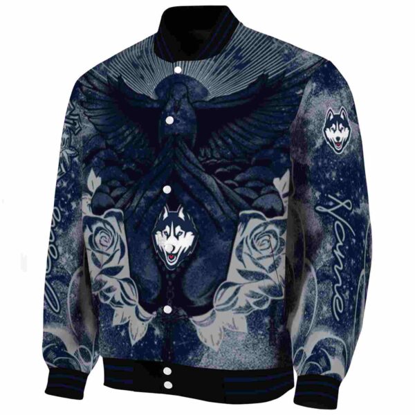 personalized uconn huskies praying hands blue jacket best selling