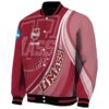 personalized umass minutemen wave patterns red jacket best selling