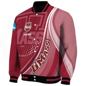 personalized umass minutemen wave patterns red jacket best selling