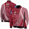 personalized umass minutemen wave patterns red jacket fashion forward