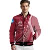 personalized umass minutemen wave patterns red jacket high quality