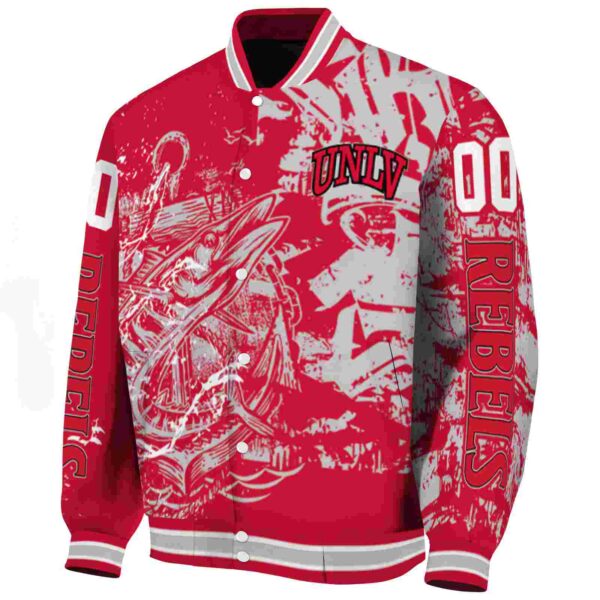 personalized unlv rebels fishing art red jacket best selling