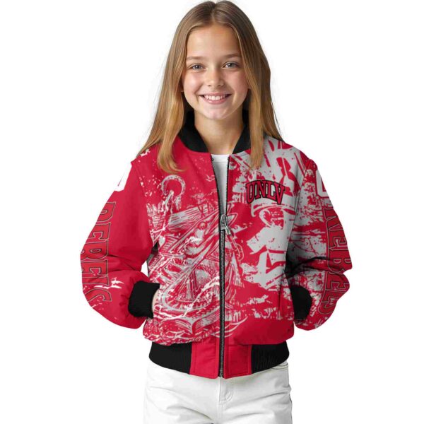 personalized unlv rebels fishing art red jacket top rated