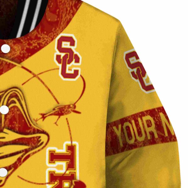 personalized usc trojans fishing rod yellow jacket premium grade