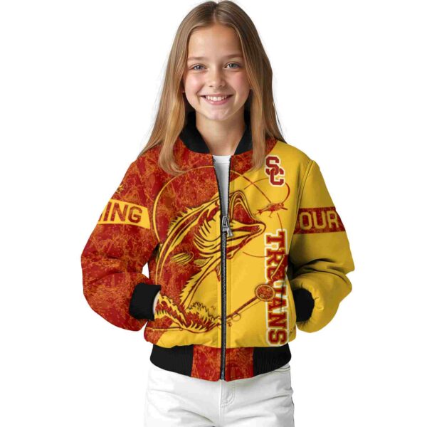 personalized usc trojans fishing rod yellow jacket top rated