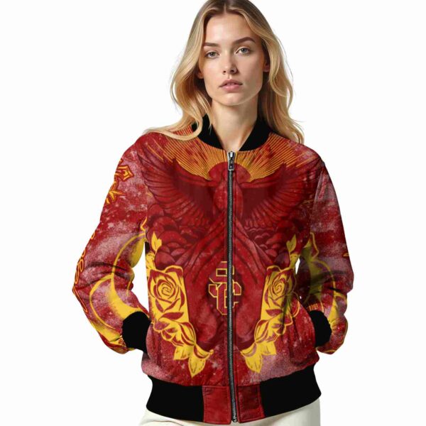personalized usc trojans praying hands red jacket latest model