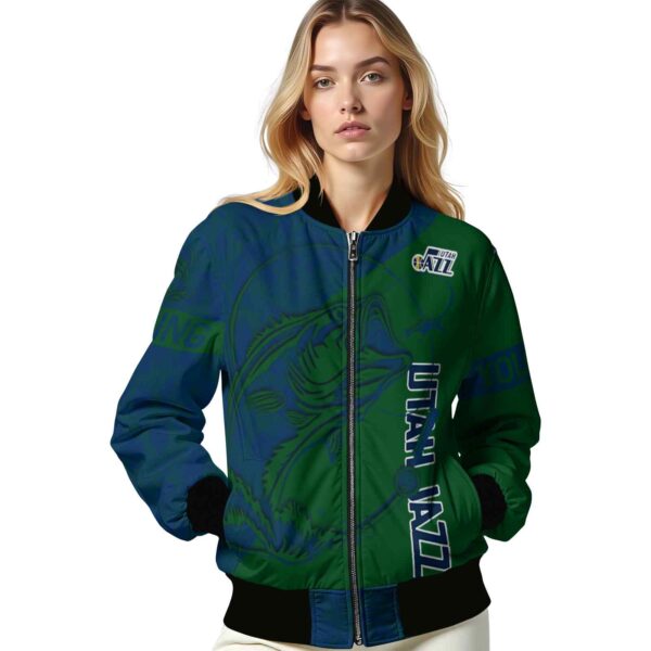 personalized utah jazz fishing rod green jacket latest model