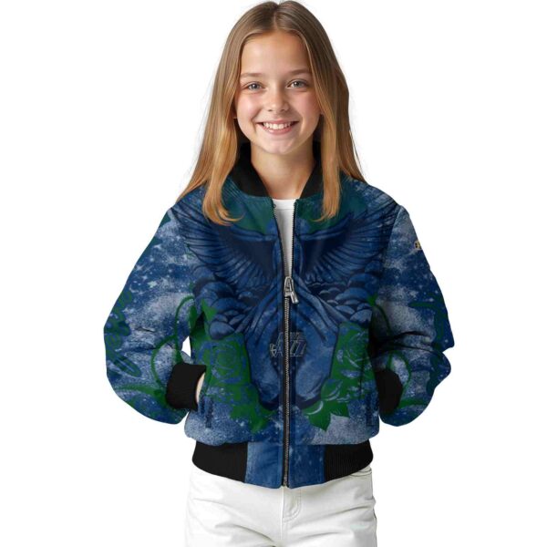 personalized utah jazz praying hands navy jacket top rated