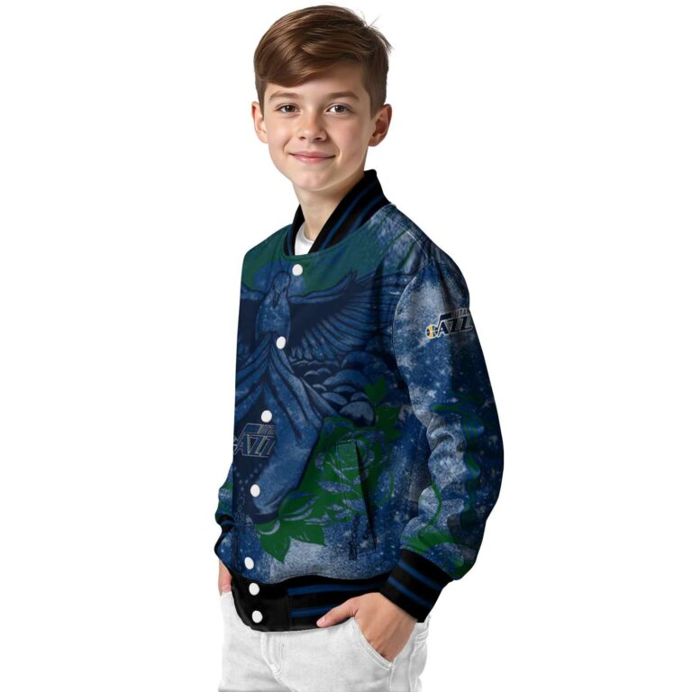 personalized utah jazz praying hands navy jacket trendy