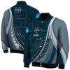 personalized utah state aggies wave patterns navy jacket fashion forward