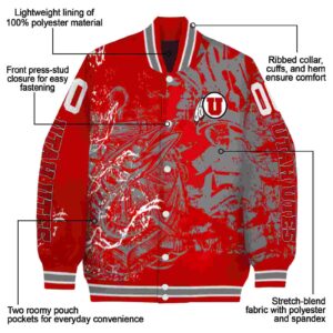 personalized utah utes fishing art red jacket new arrival
