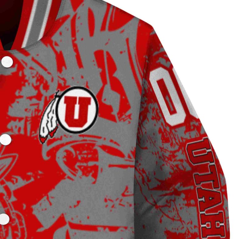 personalized utah utes fishing art red jacket premium grade