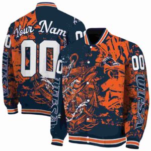 personalized utsa roadrunners fishing art orange jacket fashion forward