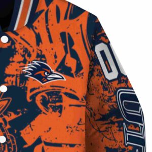 personalized utsa roadrunners fishing art orange jacket premium grade