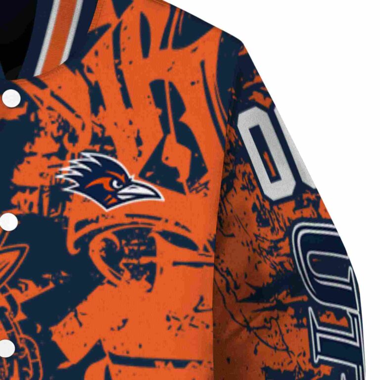 personalized utsa roadrunners fishing art orange jacket premium grade