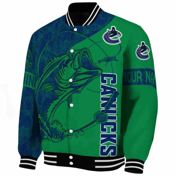 personalized vancouver canucks fishing rod green jacket best selling