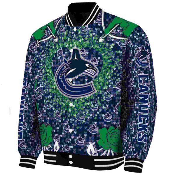 personalized vancouver canucks heart explosion blue jacket best selling