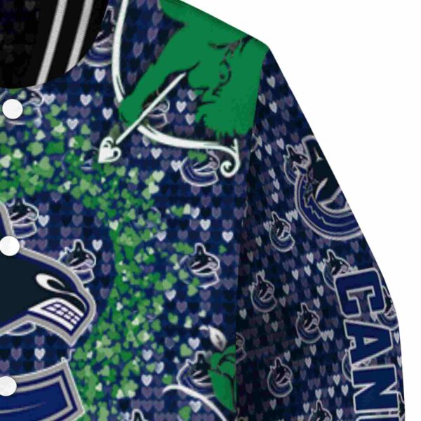 personalized vancouver canucks heart explosion blue jacket premium grade