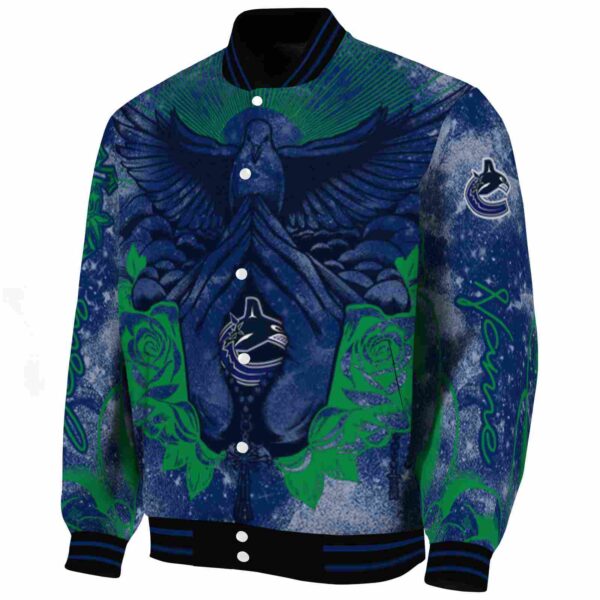 personalized vancouver canucks praying hands blue jacket best selling