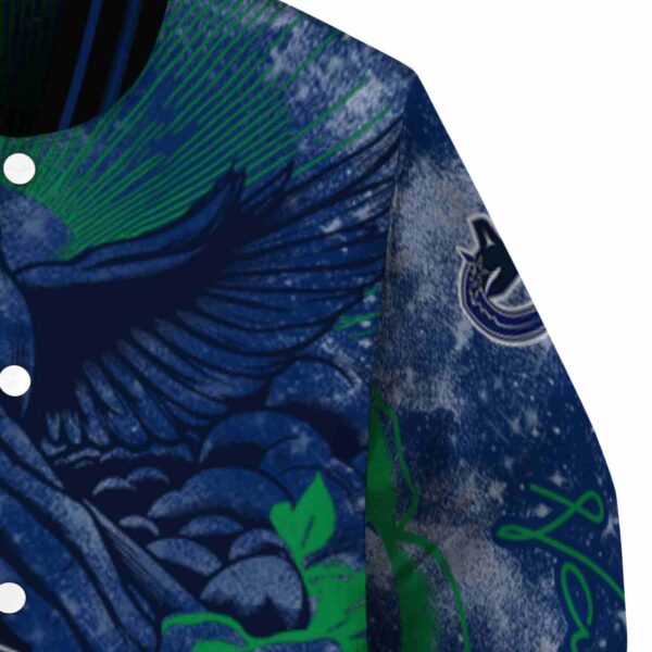 personalized vancouver canucks praying hands blue jacket premium grade