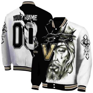 personalized vanderbilt commodores jesus tears black white jacket fashion forward