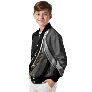 personalized vanderbilt commodores wave patterns black jacket trendy