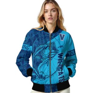 personalized villanova wildcats fishing rod light blue jacket latest model