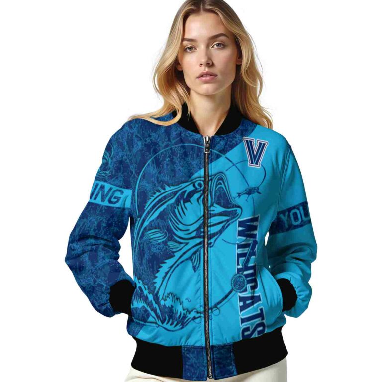 personalized villanova wildcats fishing rod light blue jacket latest model