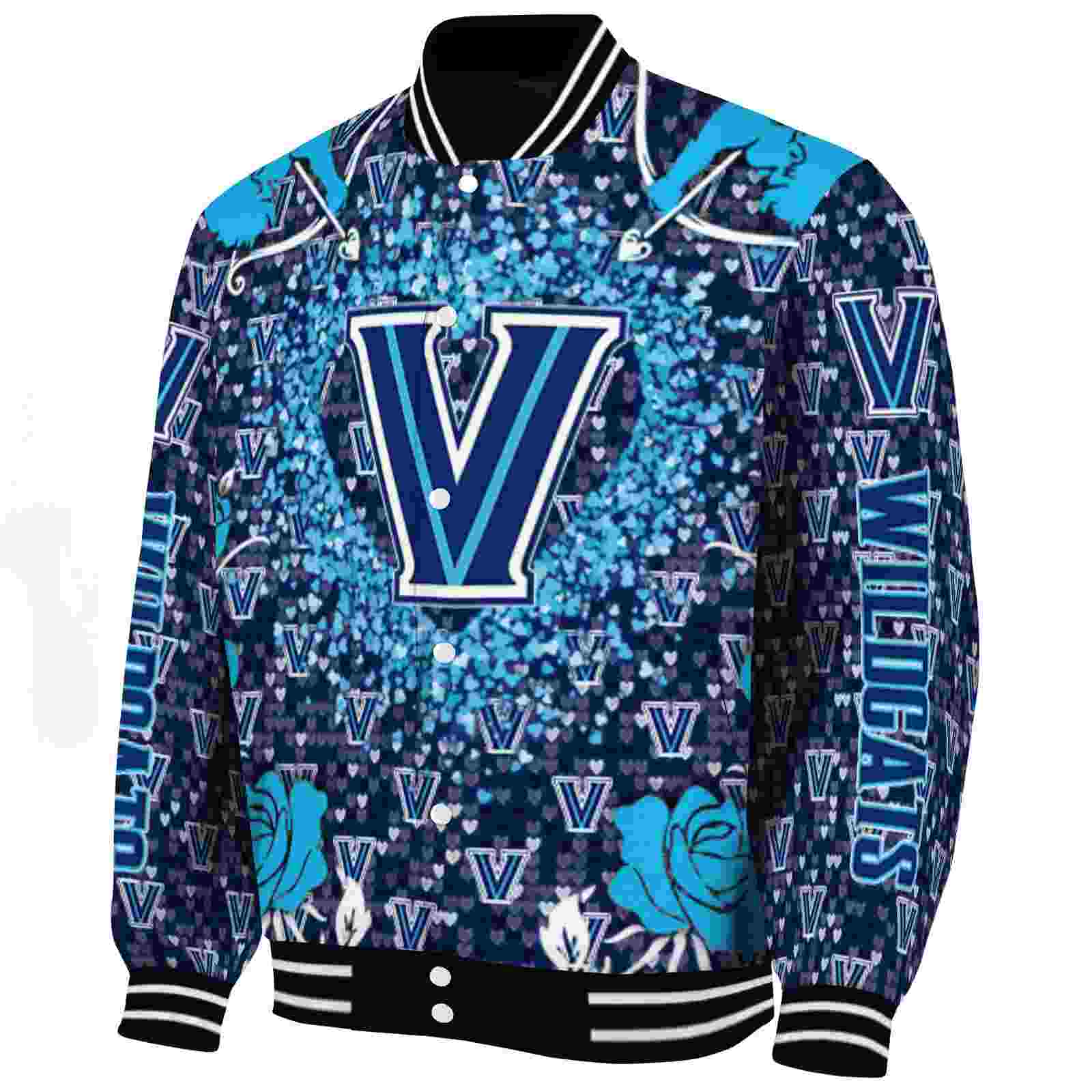 personalized villanova wildcats heart explosion navy jacket best selling personalized villanova wildcats heart explosion navy jacket best selling