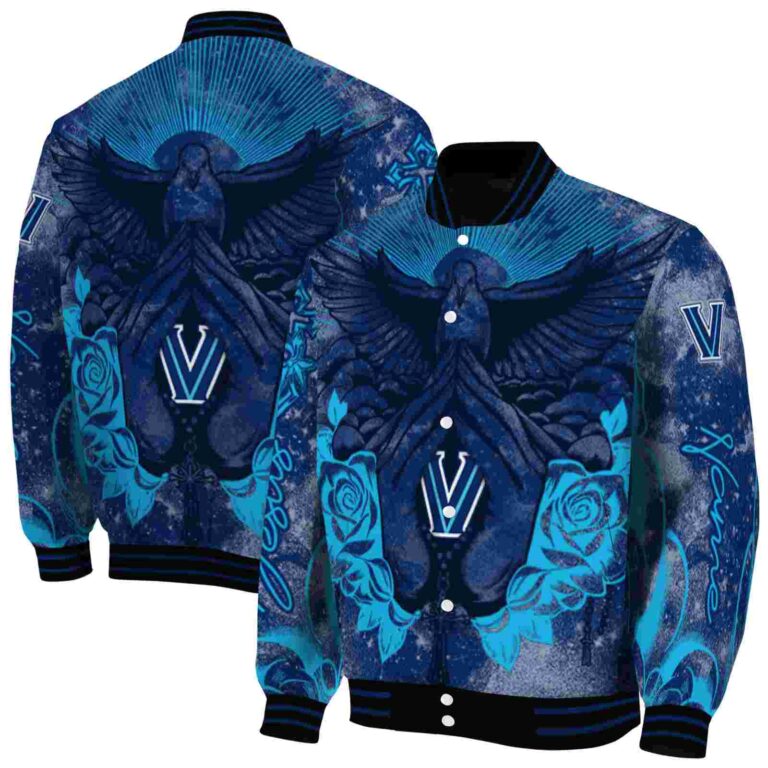 personalized villanova wildcats praying hands navy jacket fashion forward