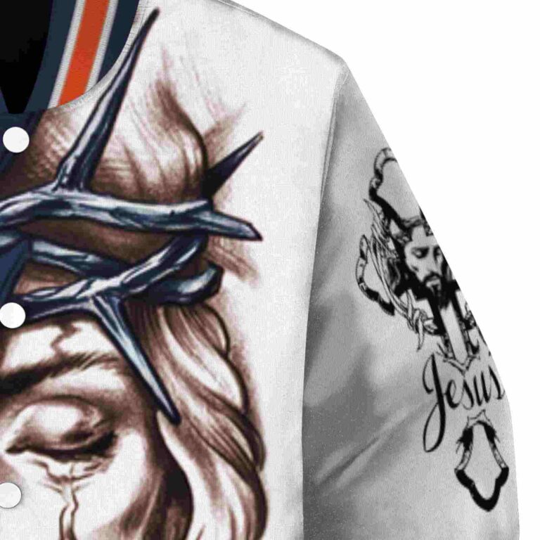 personalized virginia cavaliers jesus tears blue white jacket premium grade