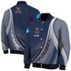personalized virginia cavaliers wave patterns blue jacket fashion forward