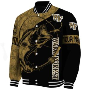 personalized wake forest demon deacons fishing rod black jacket best selling