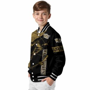 personalized wake forest demon deacons fishing rod black jacket trendy