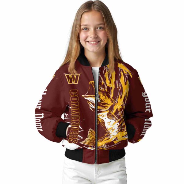 personalized washington commanders fishing passion burgundy white jacket top rated