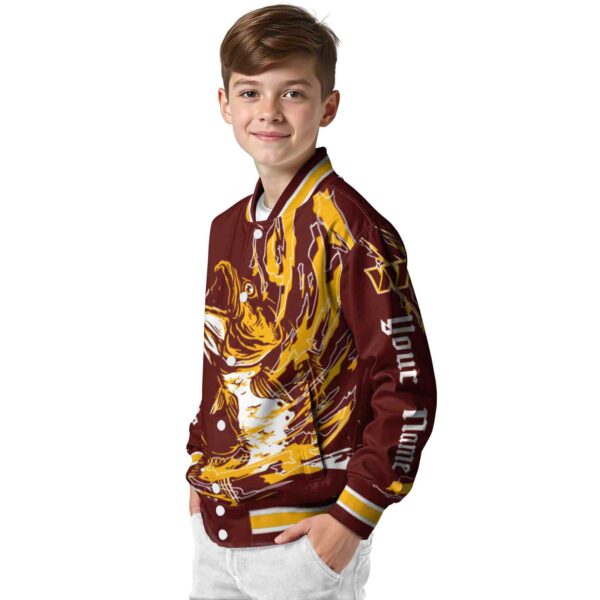 personalized washington commanders fishing passion burgundy white jacket trendy