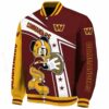 personalized washington commanders mickey football burgundy white jacket best selling