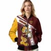 personalized washington commanders mickey football burgundy white jacket latest model