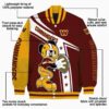 personalized washington commanders mickey football burgundy white jacket new arrival