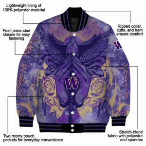 personalized washington huskies praying hands purple jacket new arrival