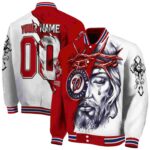 personalized washington nationals jesus tears red white jacket best selling