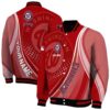 personalized washington nationals wave patterns red jacket fashion forward