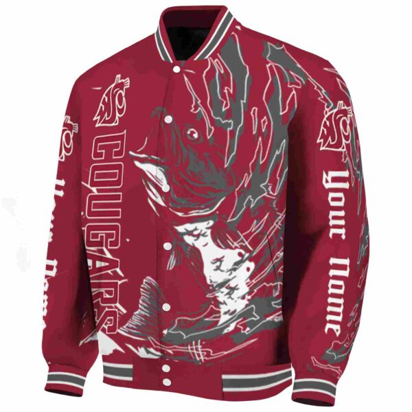 personalized washington state cougars fishing passion crimson white jacket best selling