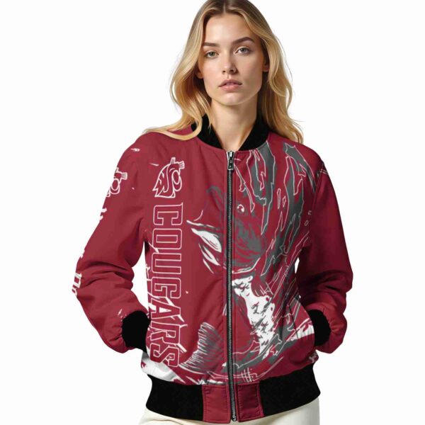 personalized washington state cougars fishing passion crimson white jacket latest model