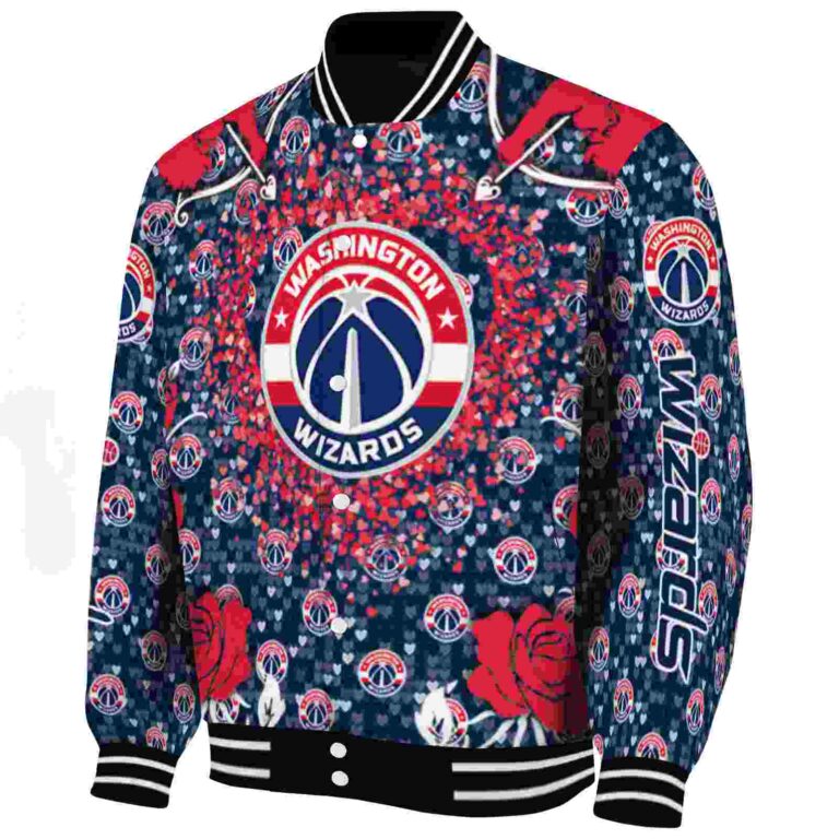 personalized washington wizards heart explosion blue jacket best selling